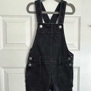 Old Navy Girls Black Denim Overall Pants, size XS